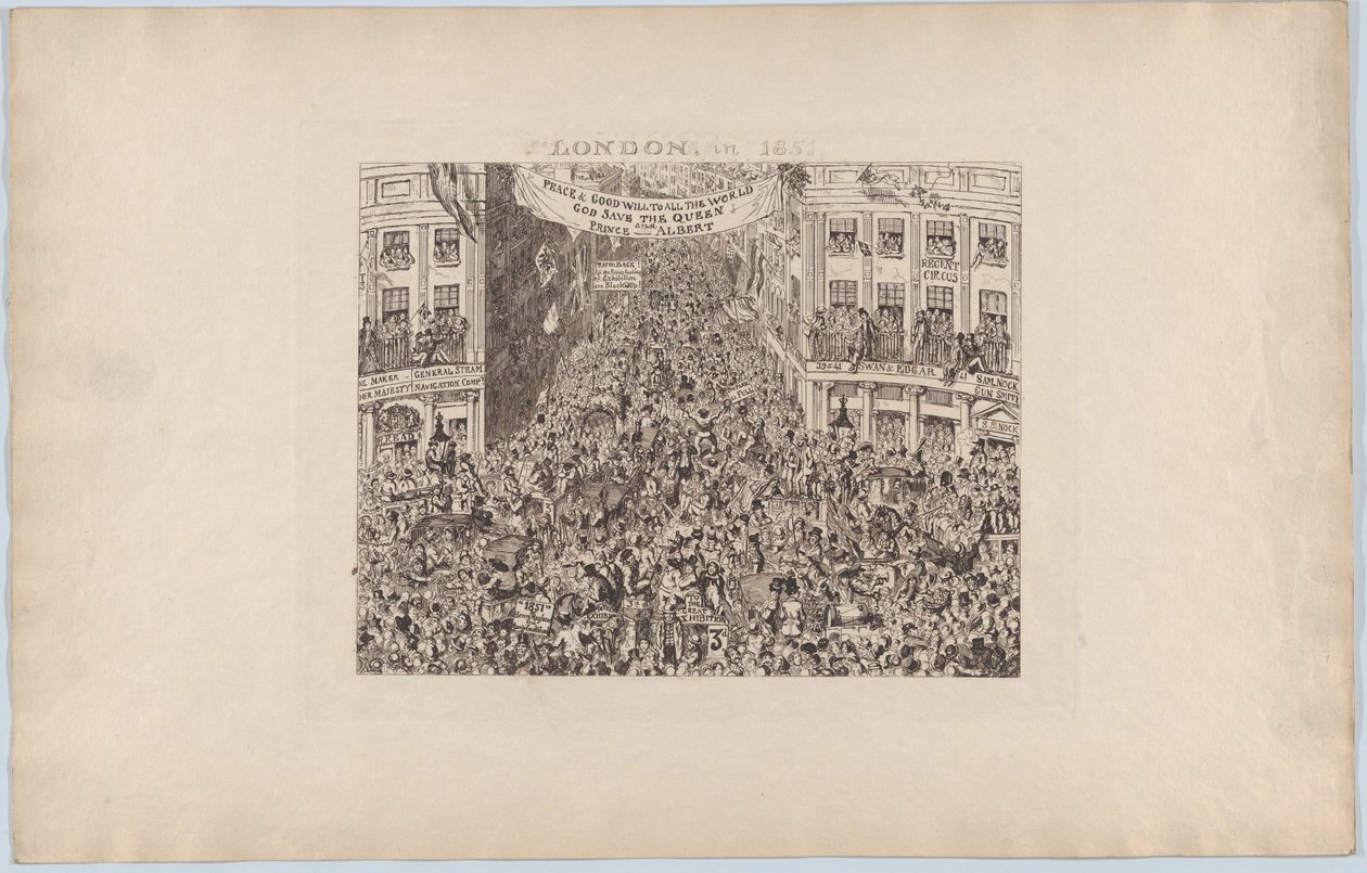 London, i 1851, 1851., 1851. av George Cruikshank