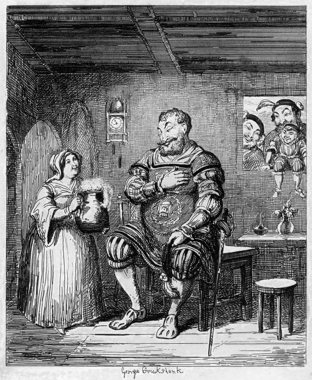Magogs frieri, 1840 av George Cruikshank