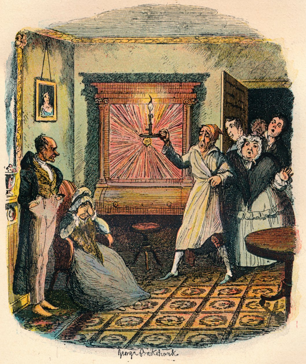 Mrs. Tibbs og Mr. Evenson, c1900 av George Cruikshank