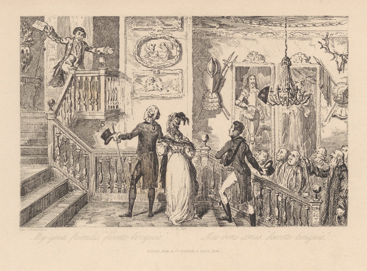 Mine gode venner, «favete linguis» av George Cruikshank