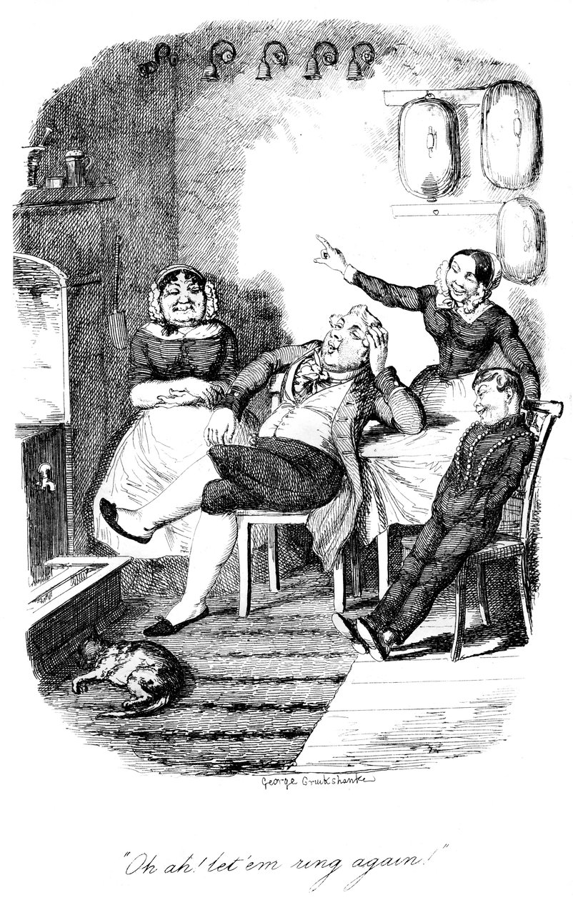 Å ah! letem ring again!, c1840s. av George Cruikshank