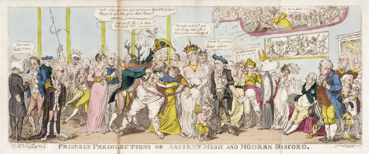 Princely Predilections eller, gammel musikk og moderne splid av George Cruikshank