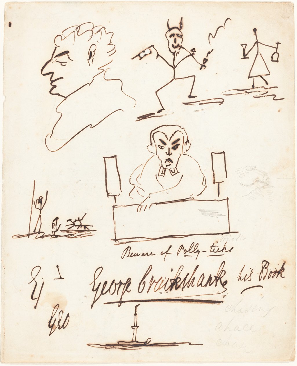 Satiriske skisser av George Cruikshank
