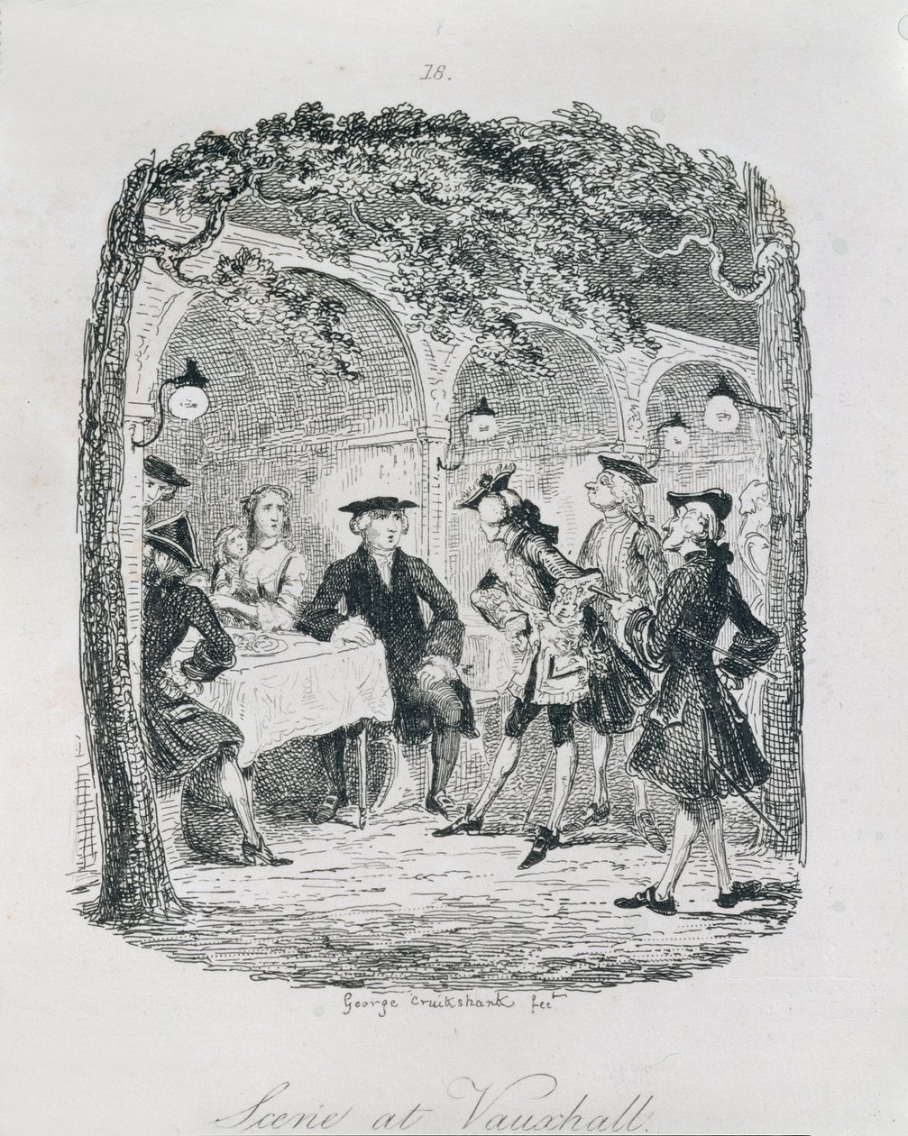 Scene ved Vauxhall, fra 