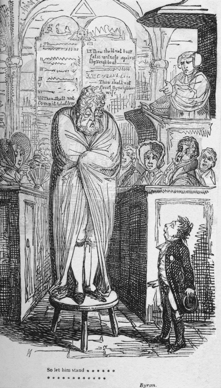 Så la ham stå..., c1820. av George Cruikshank