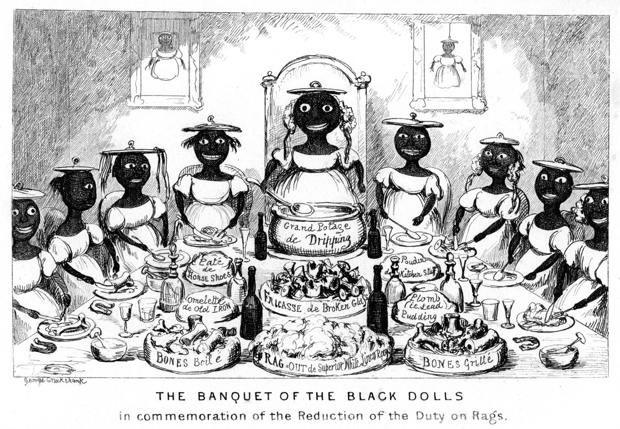 The Banquet of the Black Dolls, 1800-tallet. av George Cruikshank