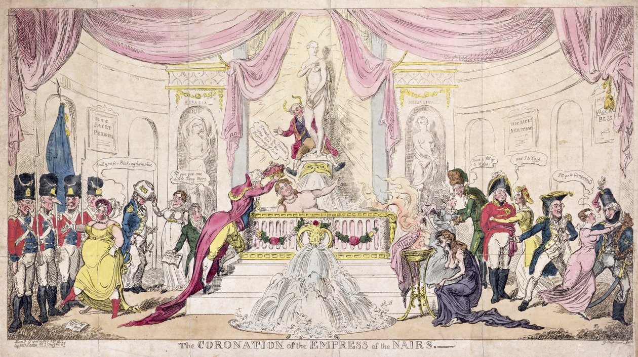 Kroningen av keiserinnen av Nairs av George Cruikshank