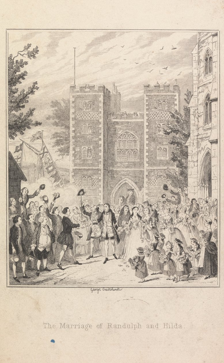 Ekteskapet til Randolph og Hilda av George Cruikshank