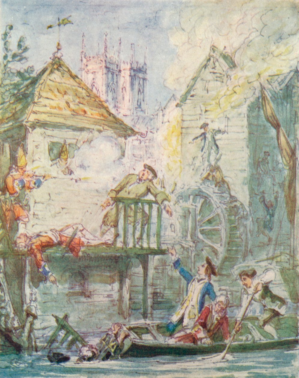 The Misers Daughter: 1920, Dispersion of the Jacobite Club, c1842, 1913 av George Cruikshank