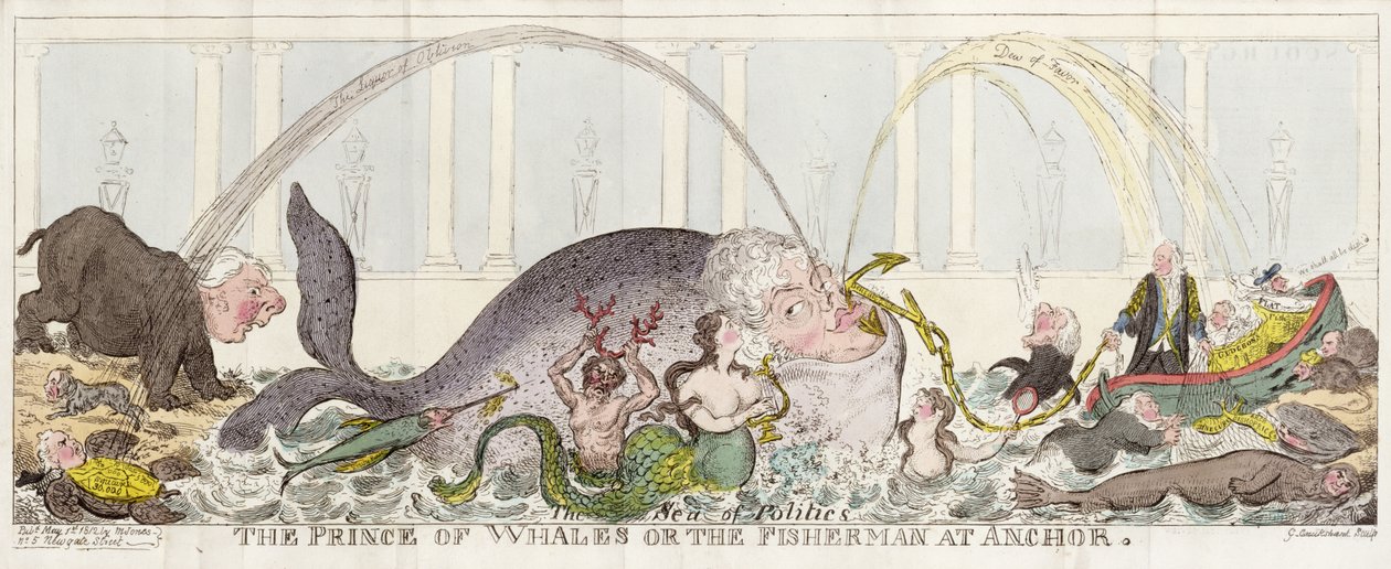 The Prince of Whales eller The Fisherman at Anchor av George Cruikshank