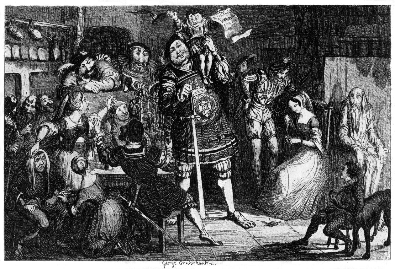 Steinkjøkkenet, 1840 av George Cruikshank