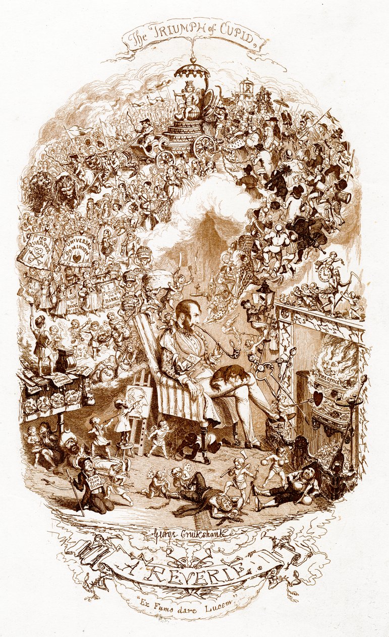 Amors triumf, 1800-tallet. av George Cruikshank