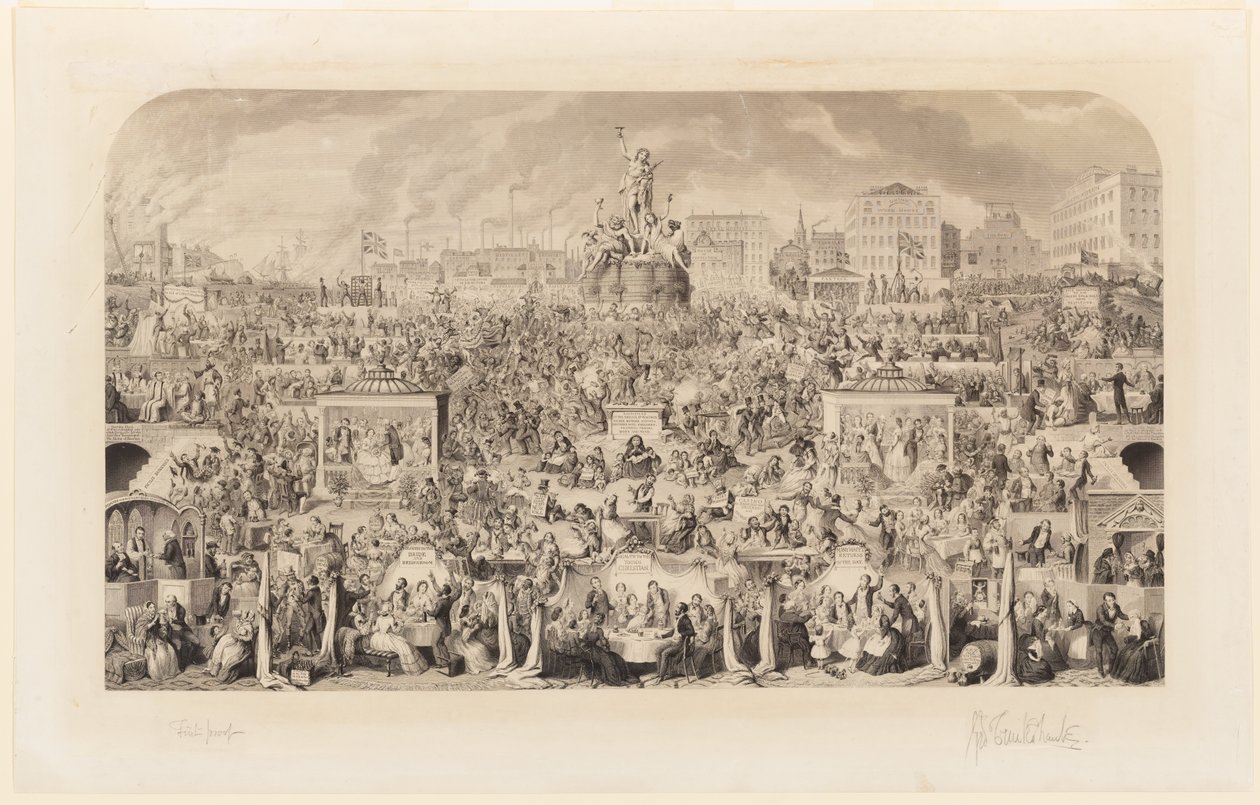 Tilbedelsen av Bacchus av George Cruikshank