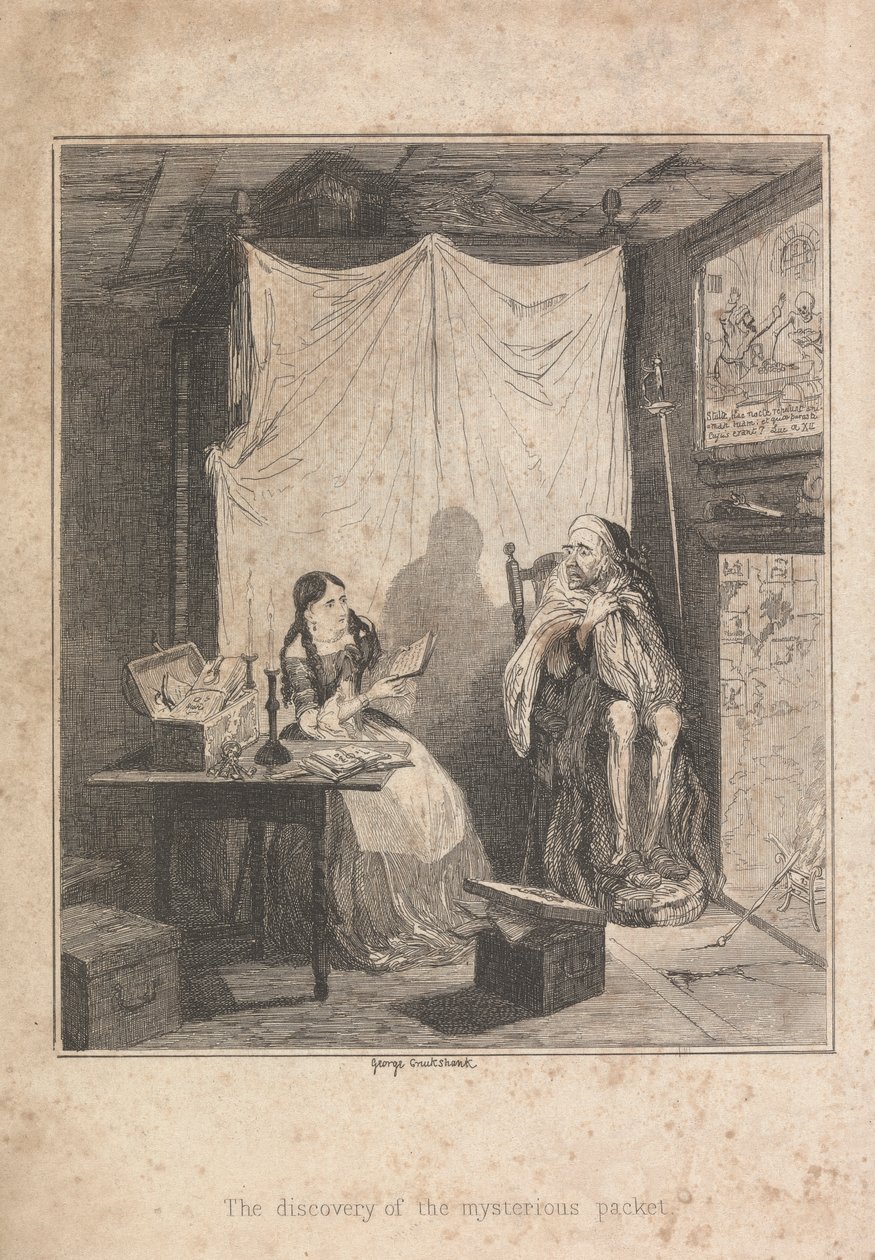 Oppdagelsen av den mystiske pakken av George Cruikshank