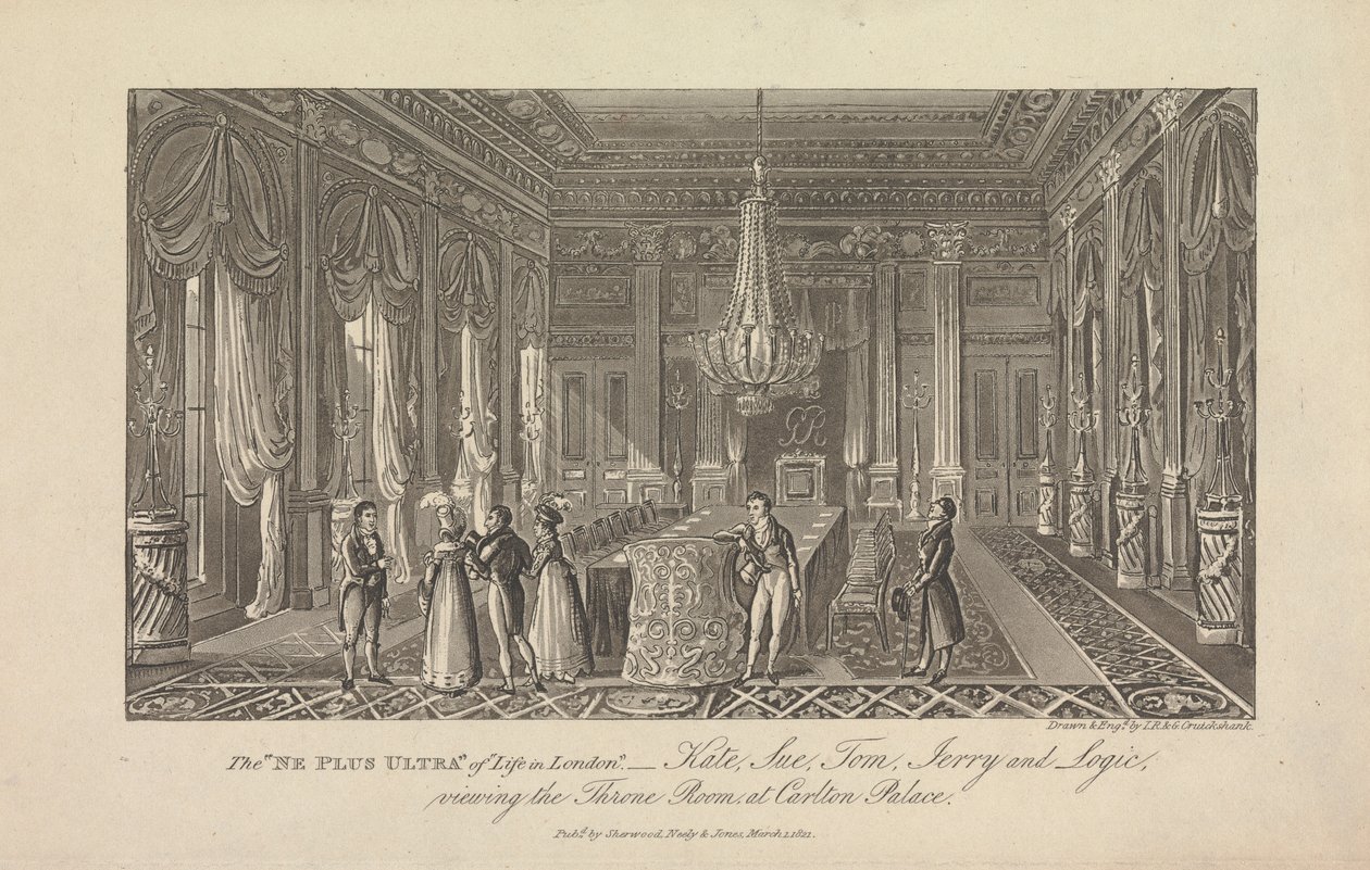 'ne plus ultra' av 'Life in London'... av George Cruikshank