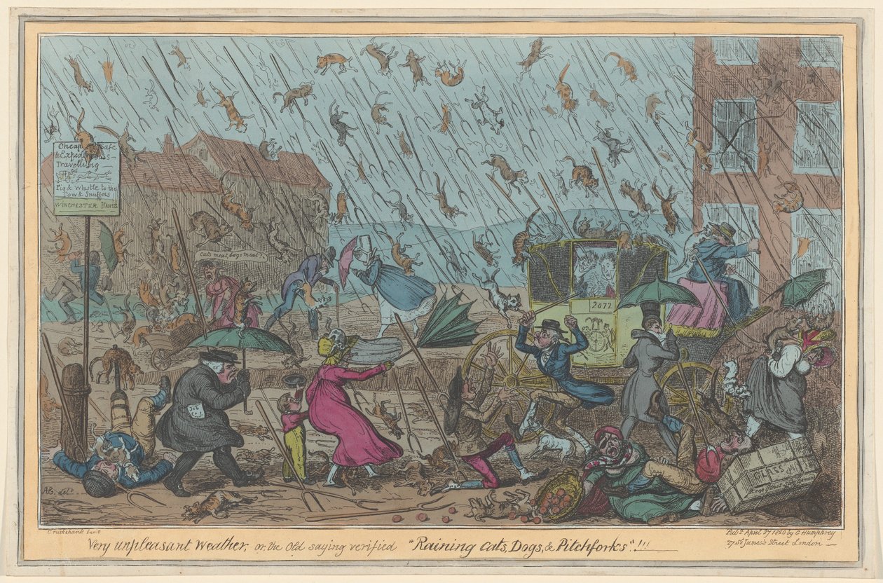Veldig ubehagelig vær av George Cruikshank