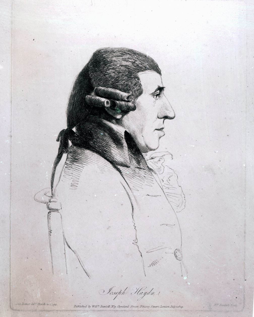 Franz Joseph Haydn, 1809 av George Dance