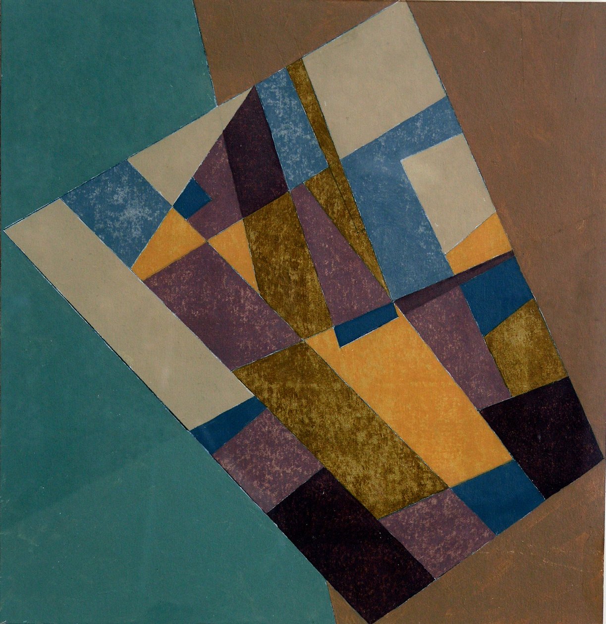 Field Tapestry, 2003 (olje på kort) av George Dannatt