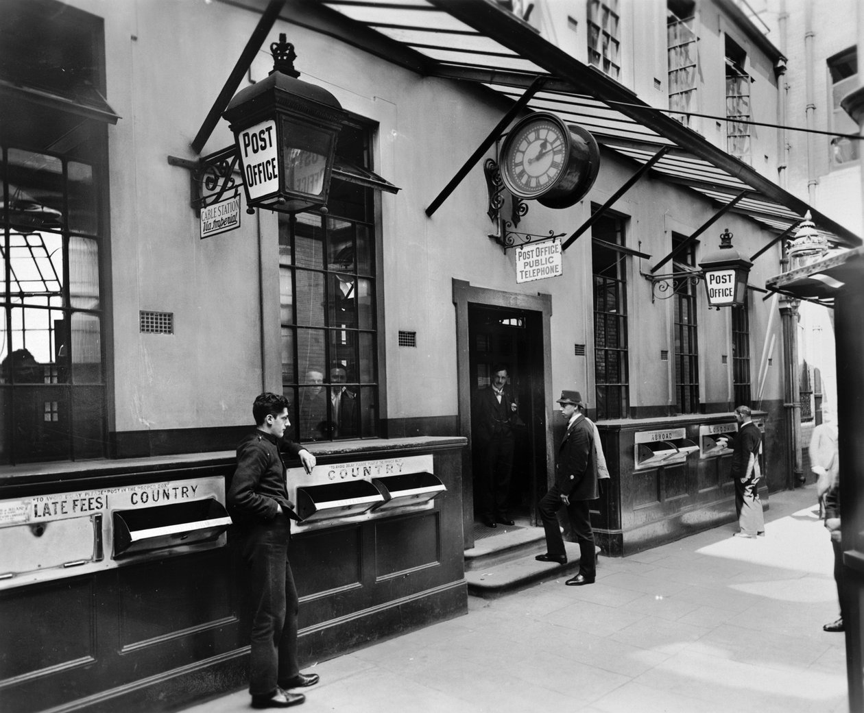 Lombard Street Post Office, City of London, sent på 1800-tallet - begynnelsen av 1900-tallet av George Davison Reid