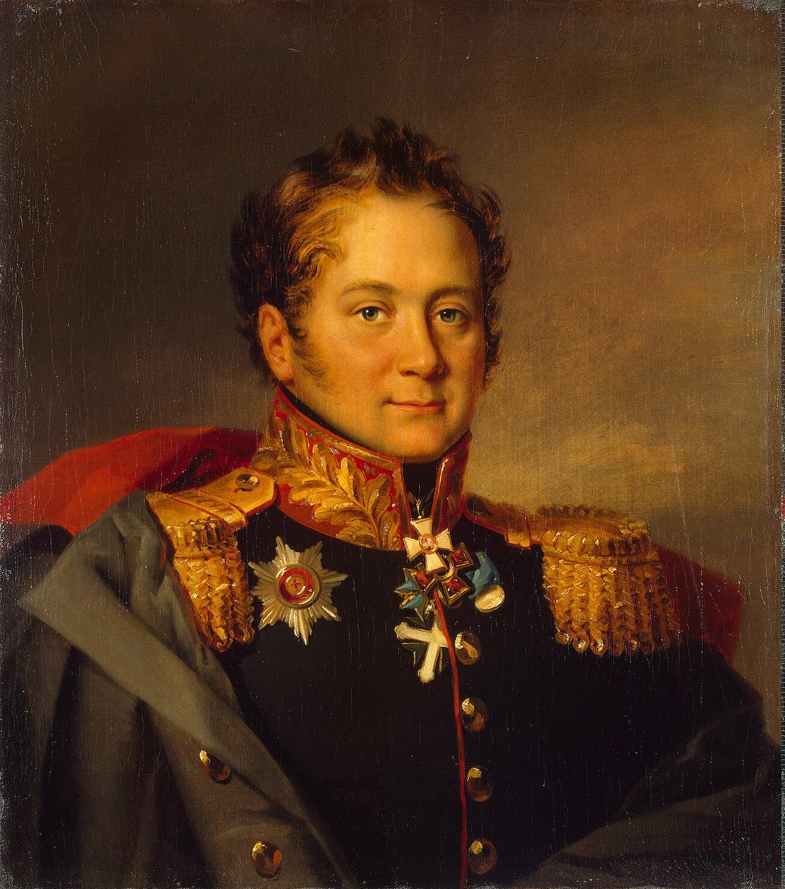 Portrett av general Alexander Alexandrovich Pisarev 1780-1848, før 1825 av George Dawe