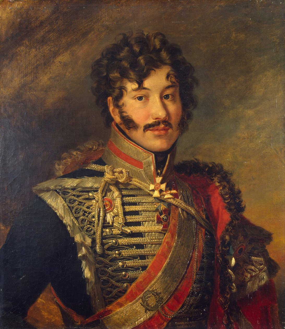 Portrett av general Sergey Nikolayevich Lanskoy 1774-1814, før 1825 av George Dawe
