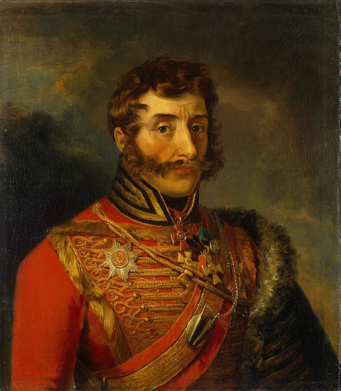 Portrett av Ivan Semyonovich Dorokhov 1762-1815, før 1825 av George Dawe