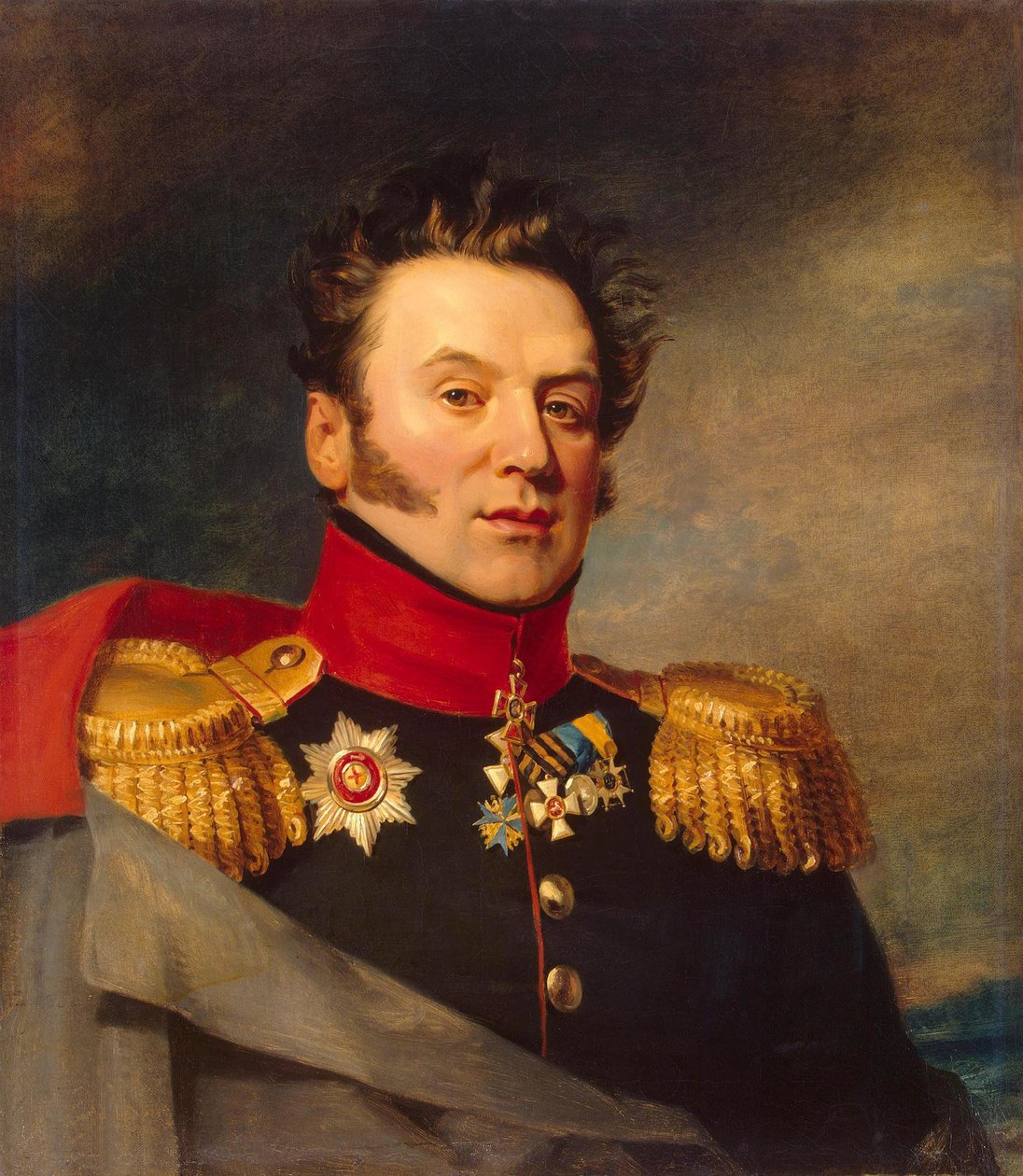 Portrett av Konstantin Markovich Poltoratsky 1782-1858, før 1825 av George Dawe