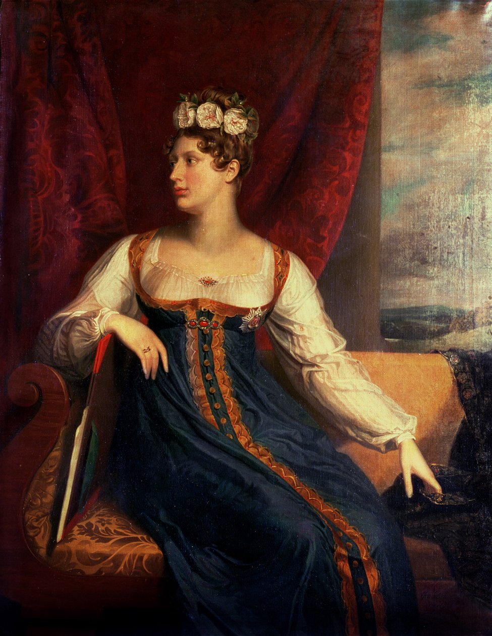 Portrett av prinsesse Charlotte Augusta av Wales av George Dawe