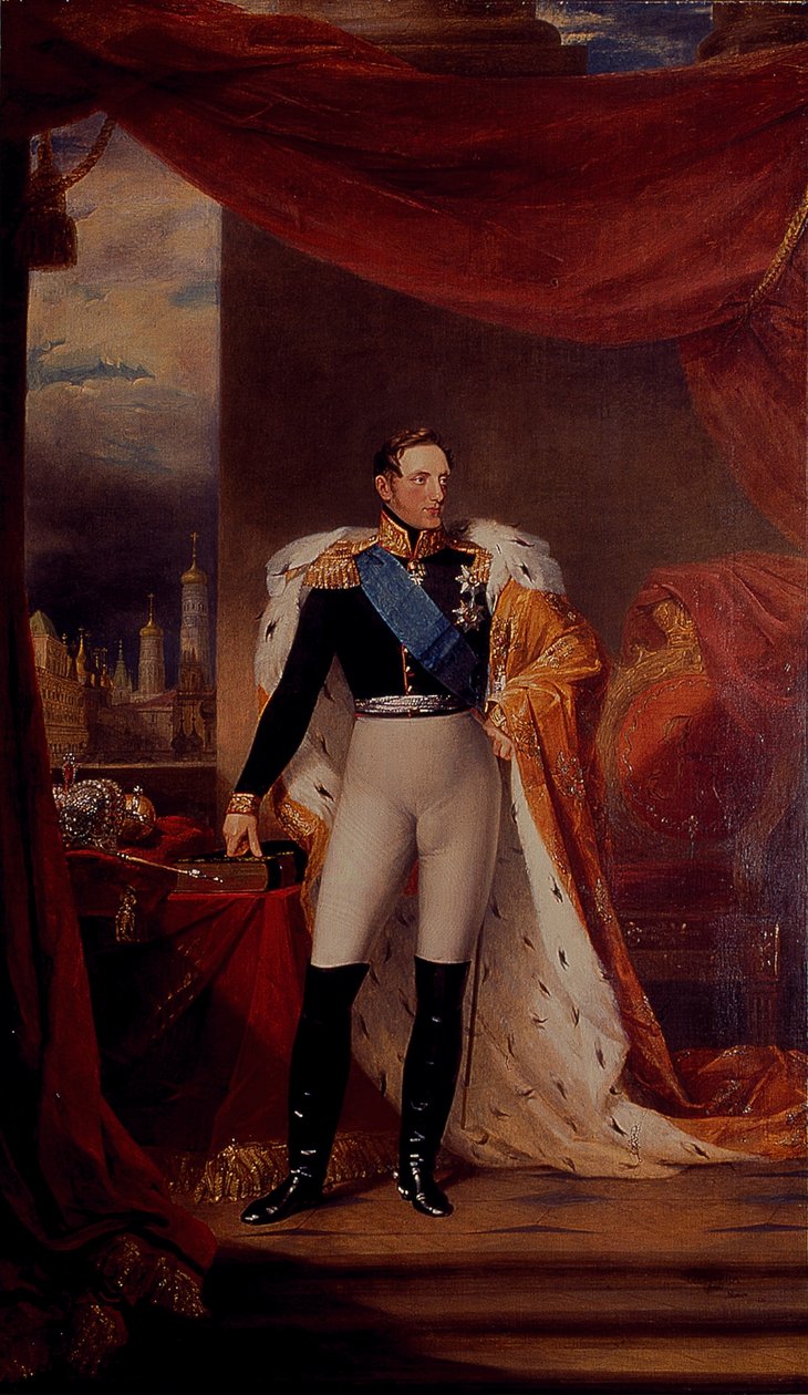 Portrett av tsar Nicholas I av Russland av George Dawe