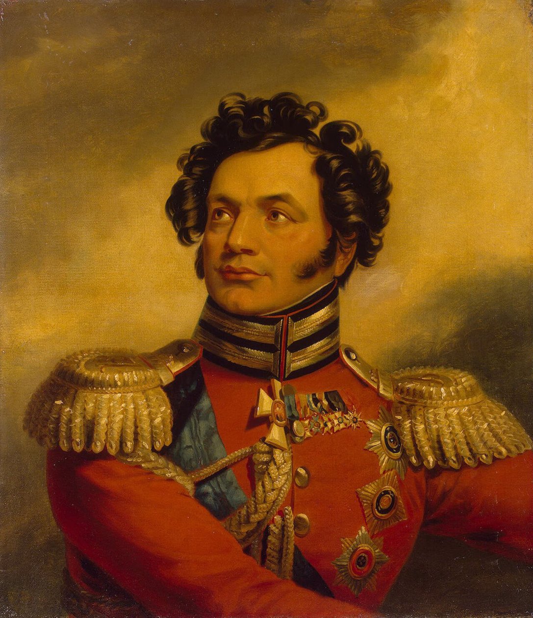 Portrett av general Fyodor Petrovich Uvarov 1773-1824, før 1825 av George Dawe
