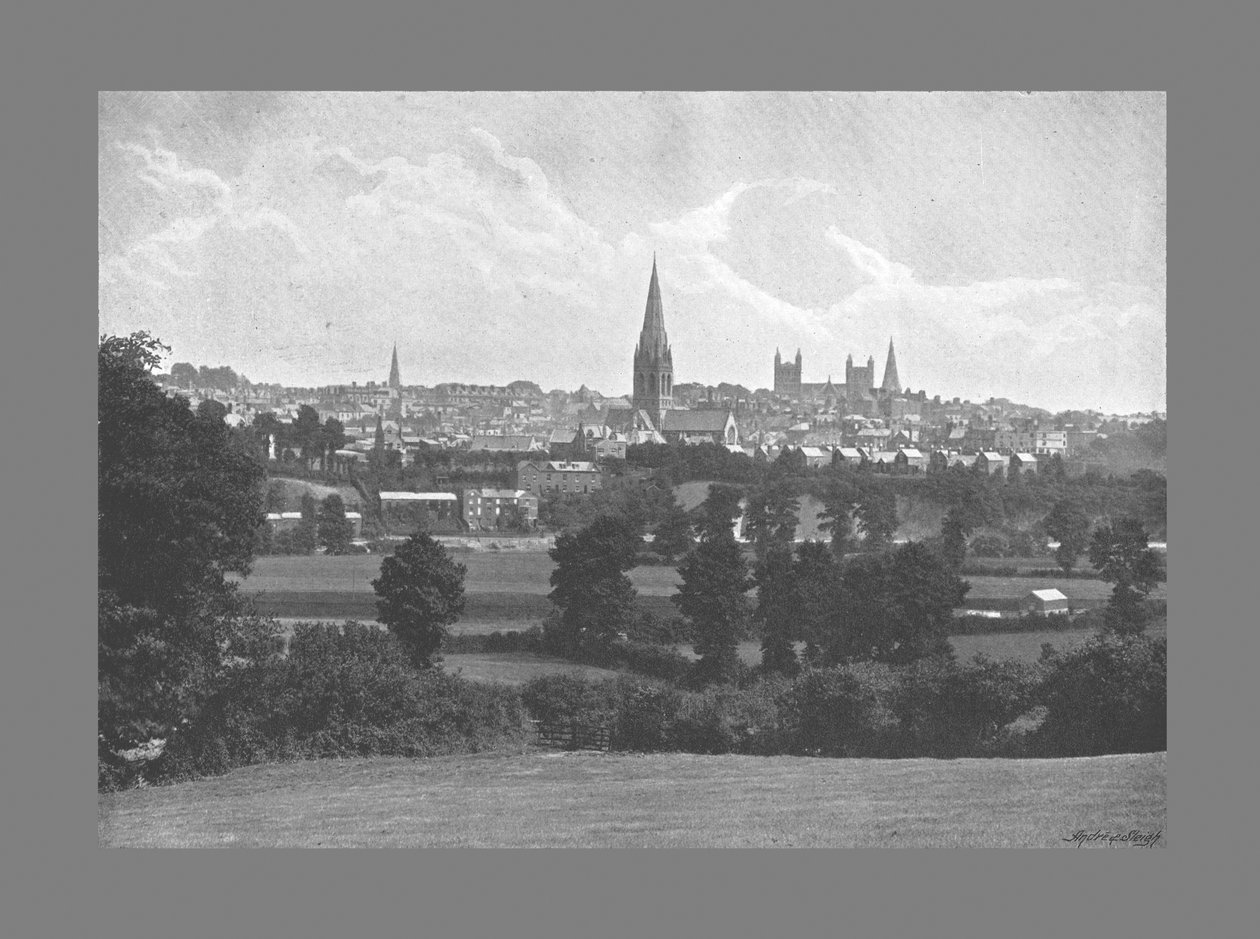 Exeter fra Barley, c1900 av George Denney