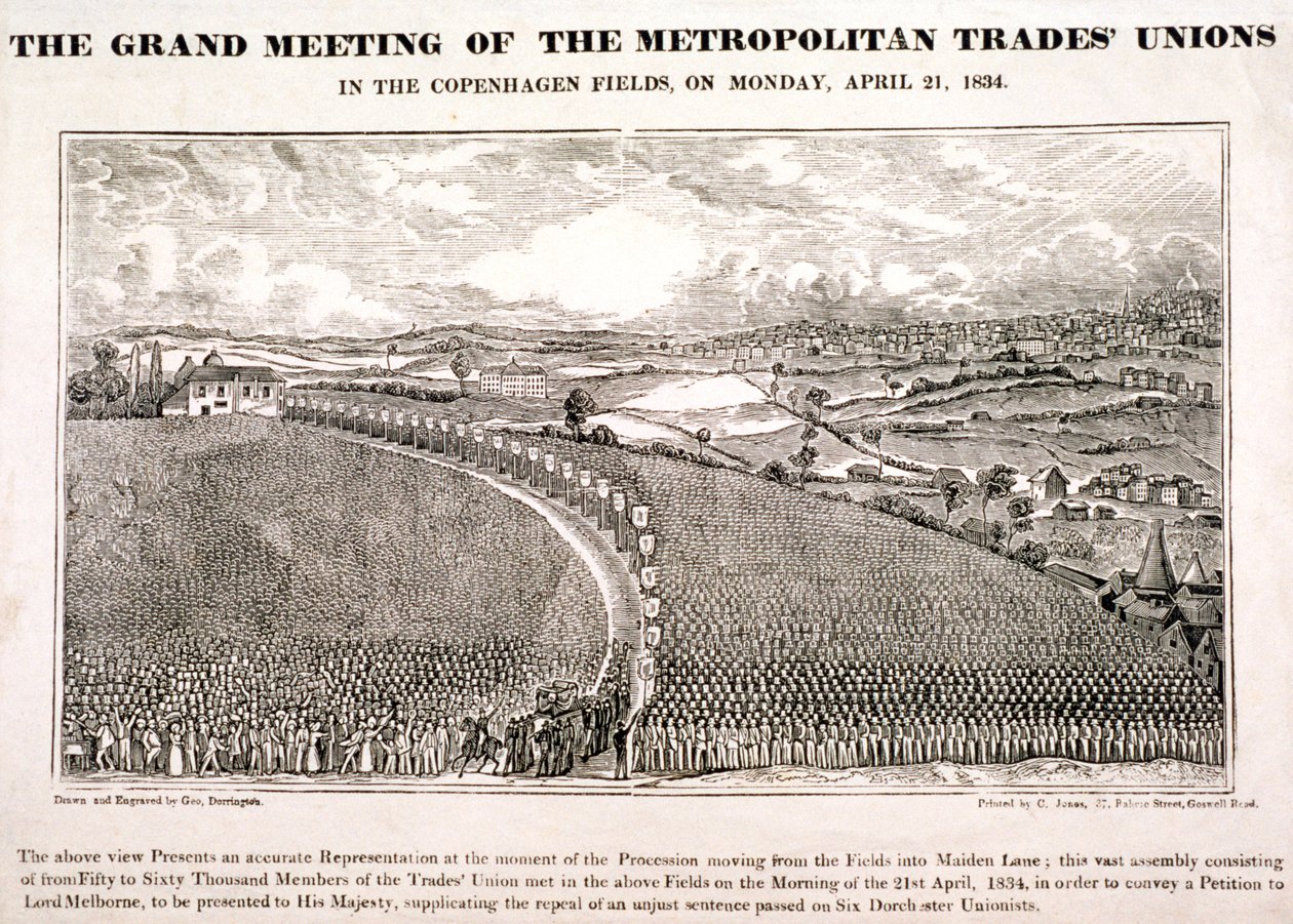 Copenhagen Fields, Islington, London, 1834 av George Dorrington