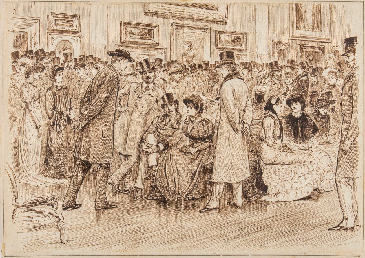Mr Fielding, hva synes du om disse bildene? Dette er kunst, privat utsikt på Grosvenor Gallery av George du Maurier