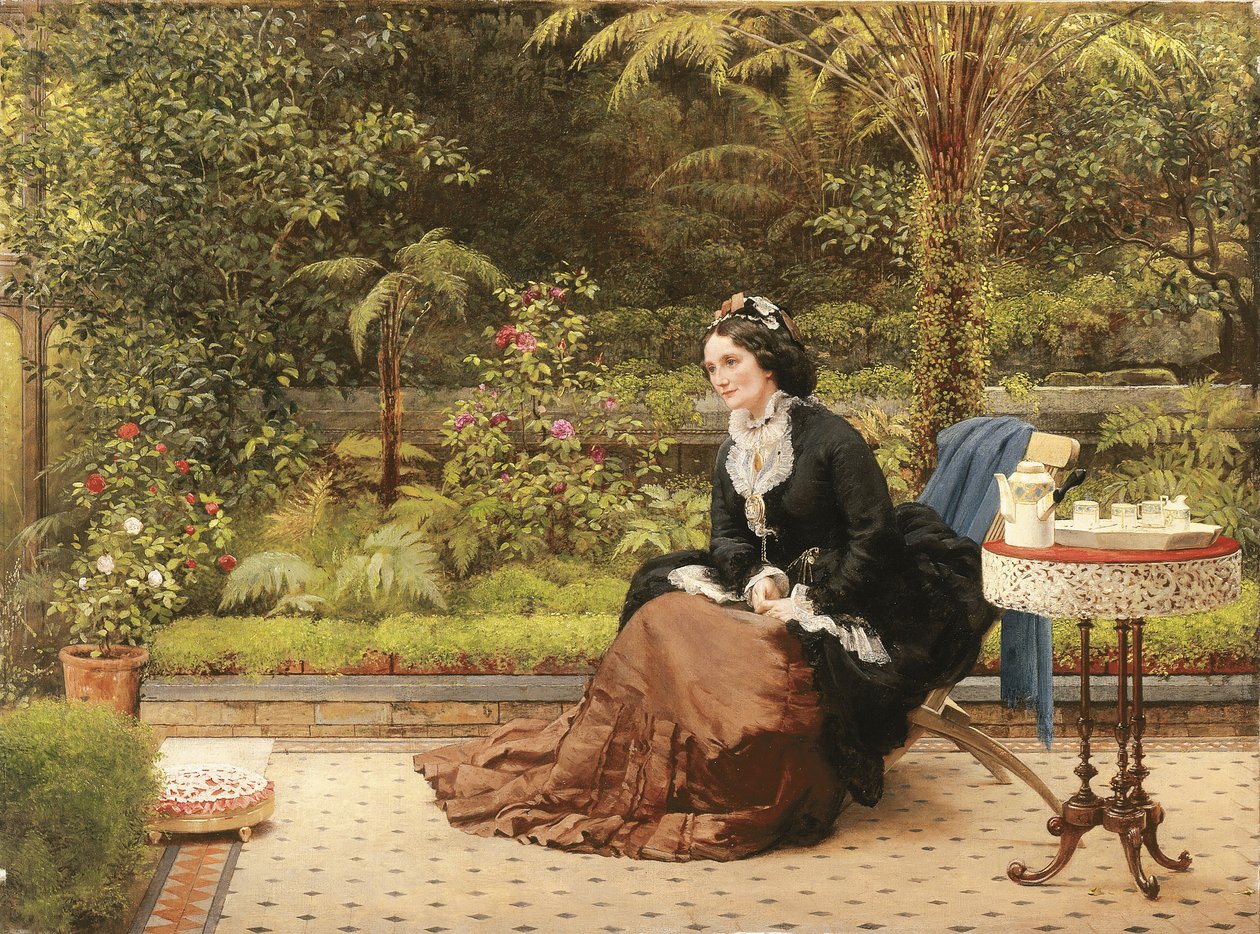 Klokken fem, ca. 1874 av George Dunlop Leslie