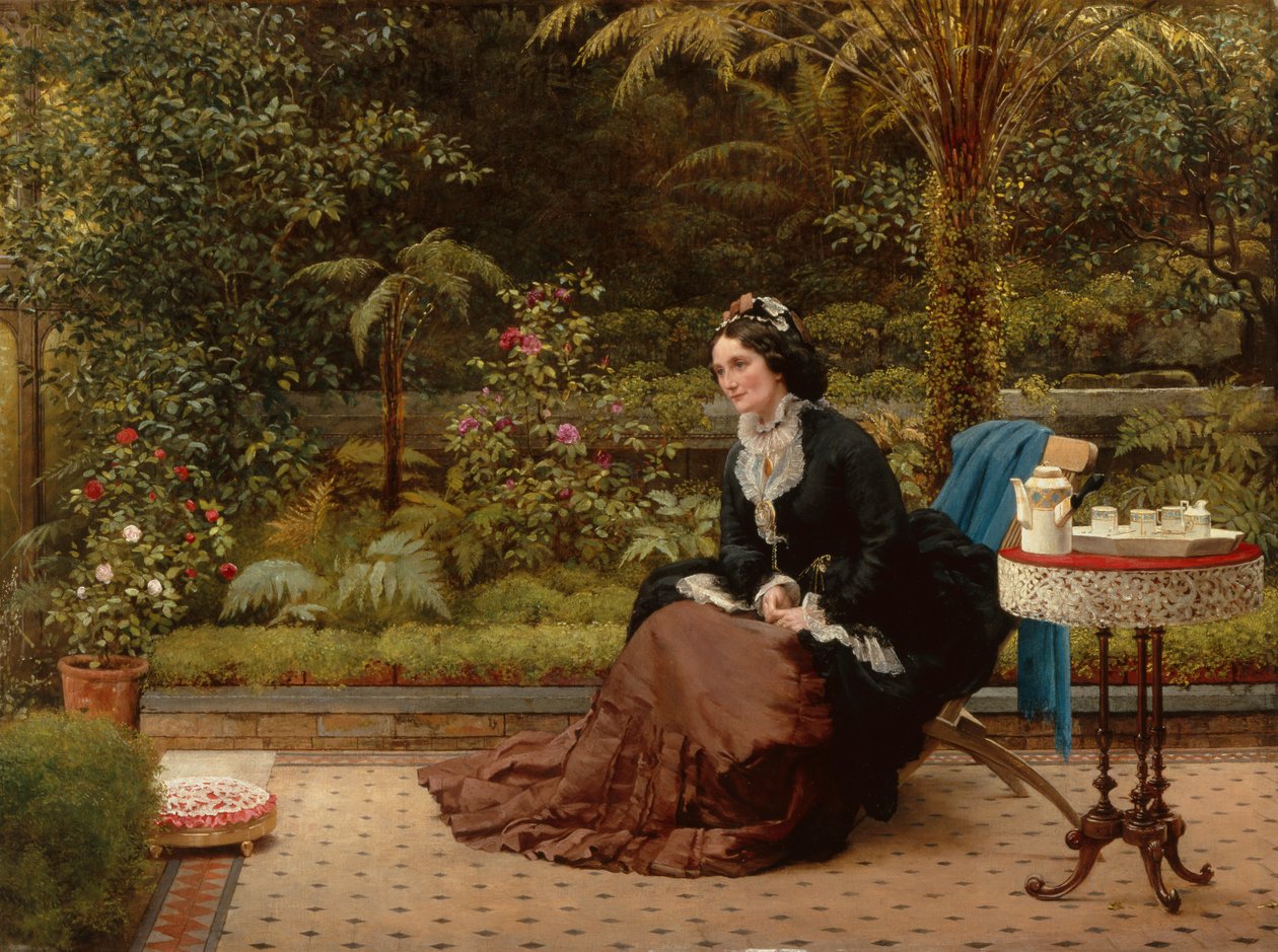 Klokken fem (olje på lerret) av George Dunlop Leslie