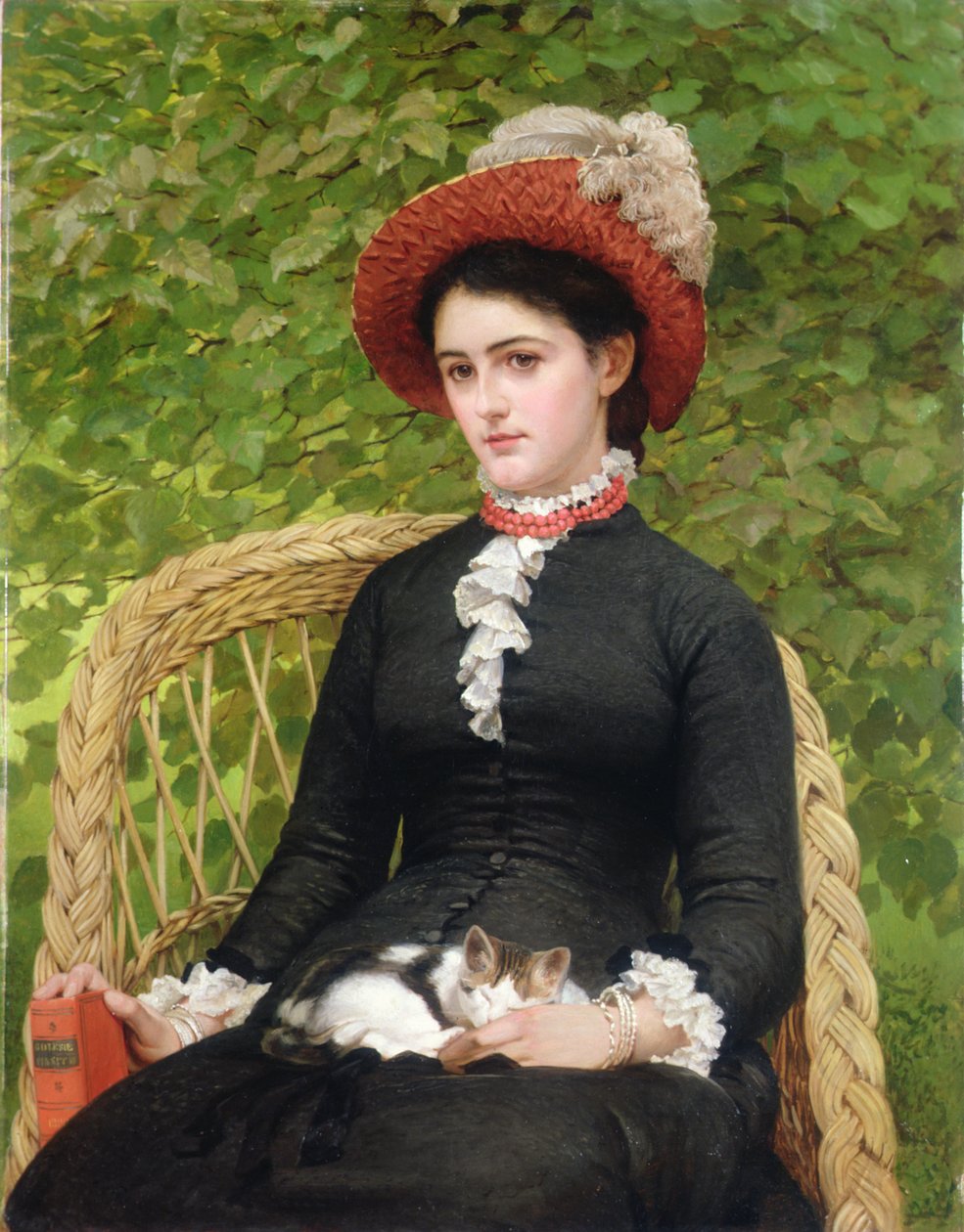 Lucy, datter av Charles Andrew (olje på lerret) av George Dunlop Leslie