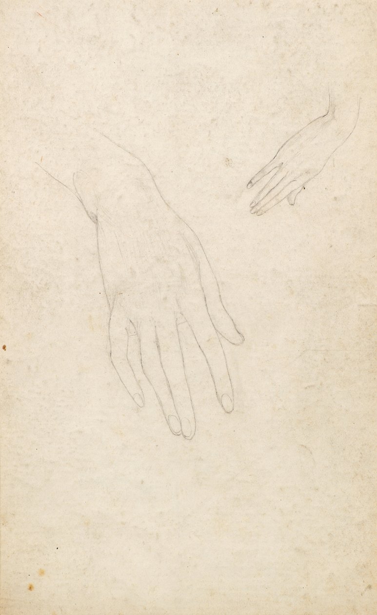 Studie av hender av George Dutch Davidson