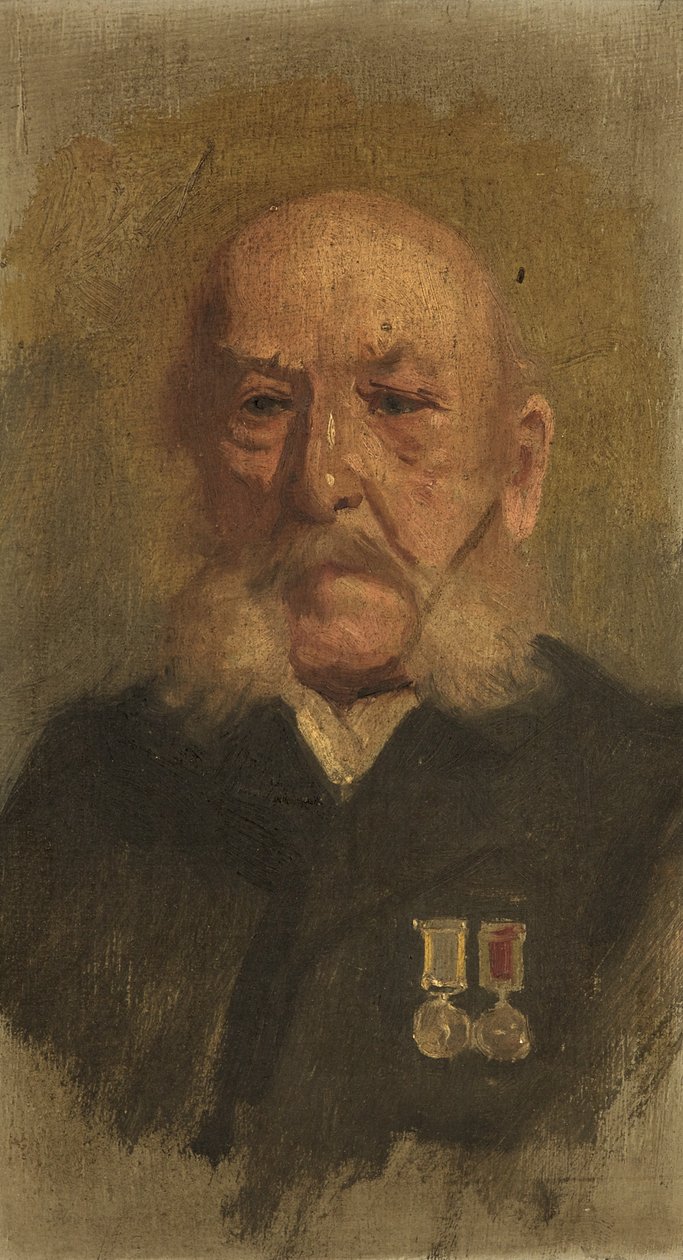 Portrett av A. Pipette, RAc. 1920 (olje på panel) av George Edmund Butler