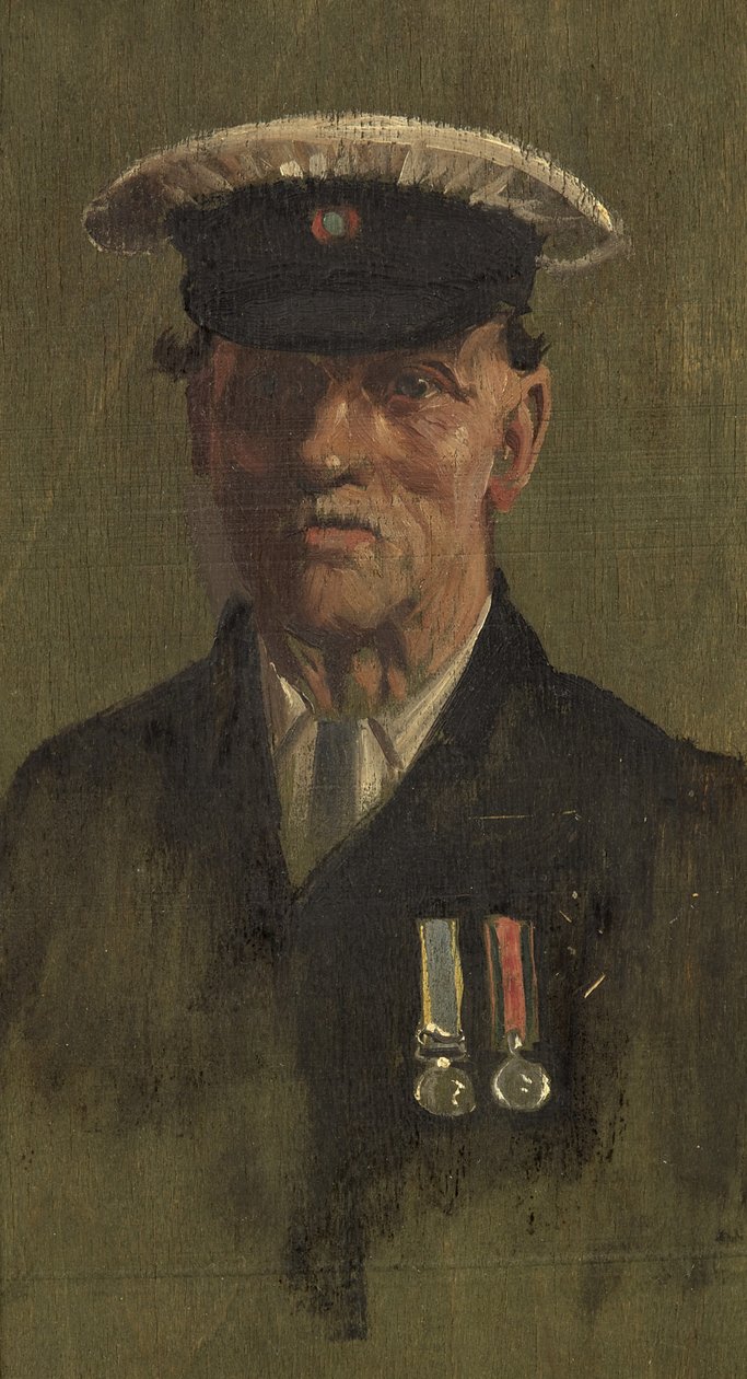 Portrett av G. Marshman, 62., ca. 1920 (olje på panel) av George Edmund Butler
