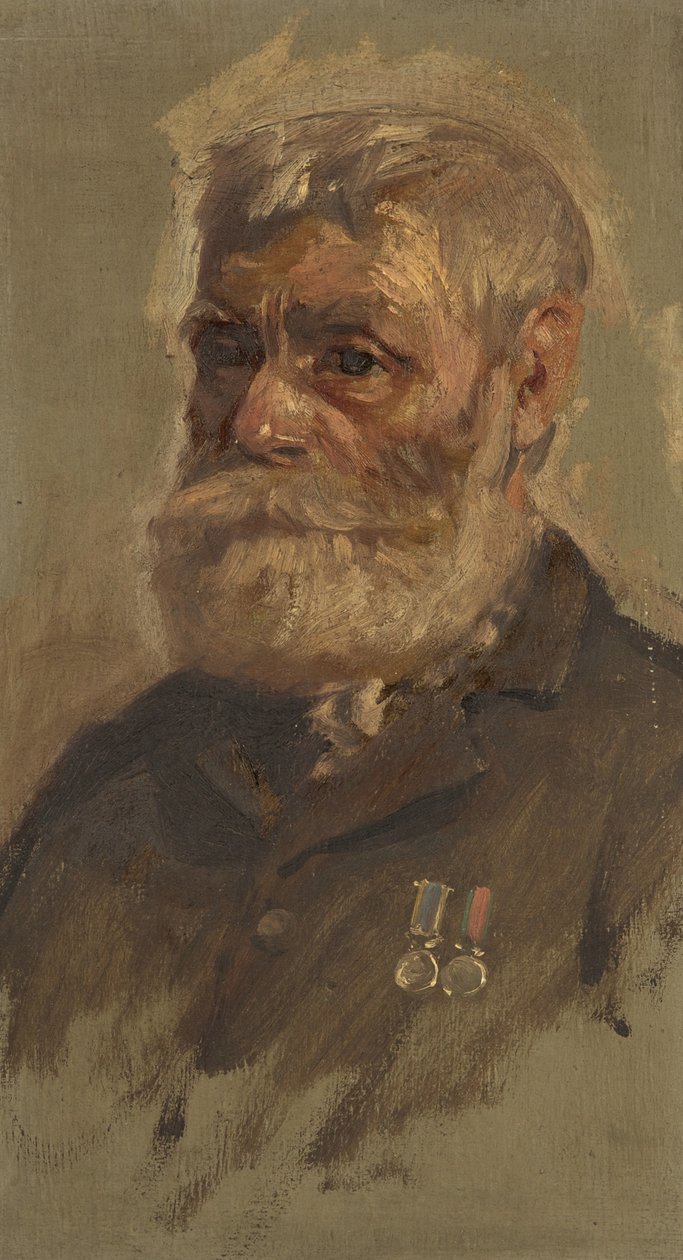 Portrett av G. Sandford, 28., ca. 1920 (olje på panel) av George Edmund Butler
