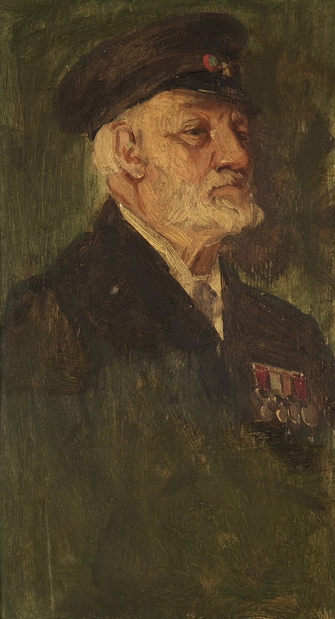 Portrett av R. H. Collins, 28., ca. 1920 (olje på panel) av George Edmund Butler