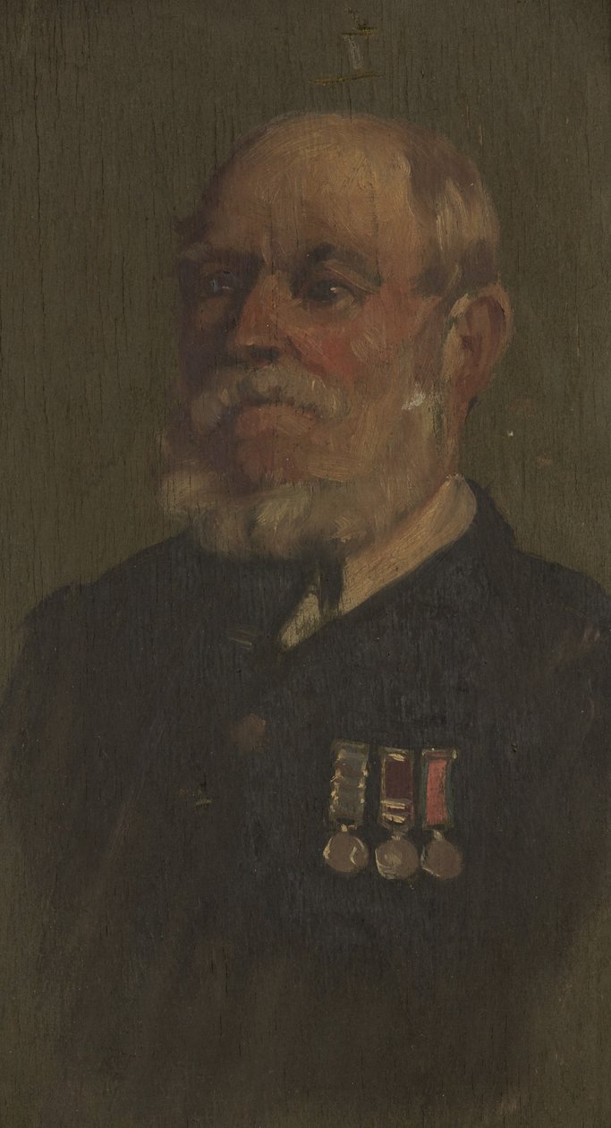 Portrett av T. Green, R.A., ca. 1920 (olje på panel) av George Edmund Butler