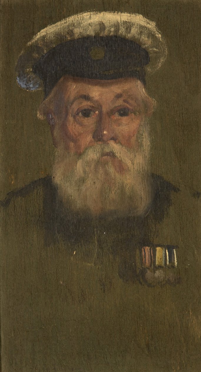 Portrett av W. H. McKegg, R.N., ca. 1920 (olje på panel) av George Edmund Butler