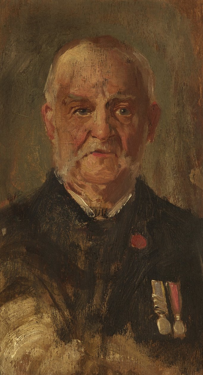 Portrett av W. Porter, R.M.L.I., ca. 1920 (olje på panel) av George Edmund Butler