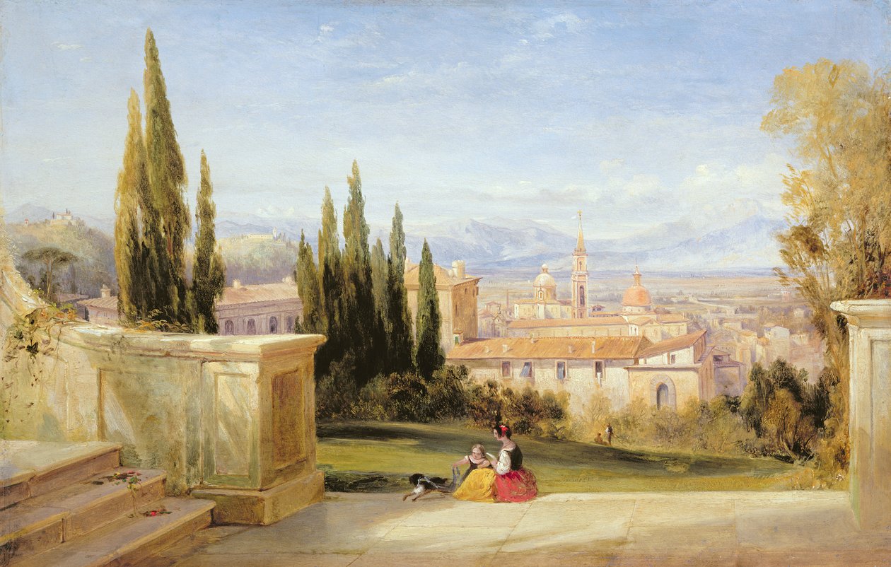 italiensk landskap av George Edwards Hering