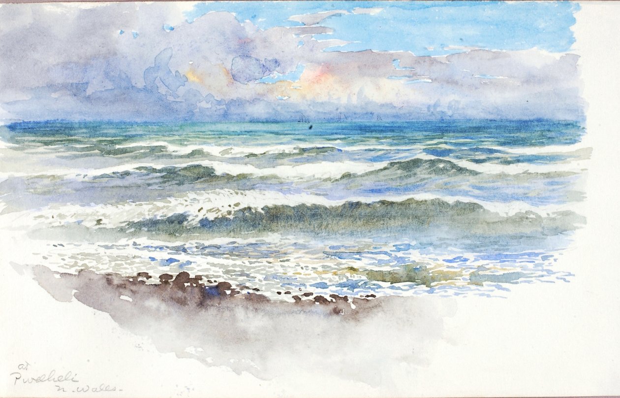 I Pwllheli, N. Wales, ca. 1899. av George Elbert Burr