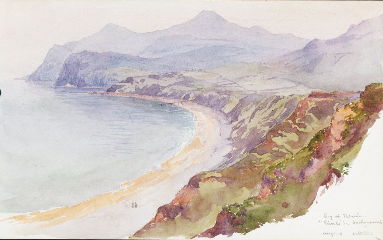 Bay ved Nevin, Wales, 1899. av George Elbert Burr