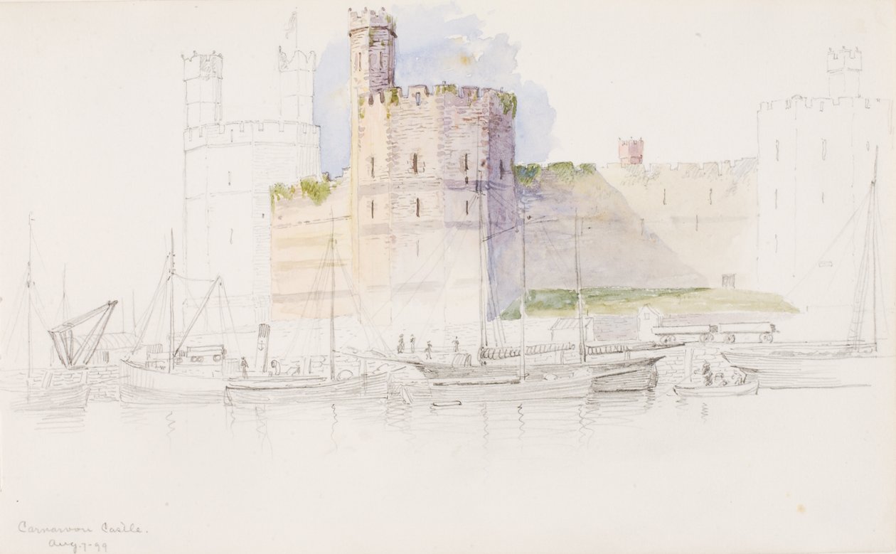 Caernarvon slott, 1899. av George Elbert Burr