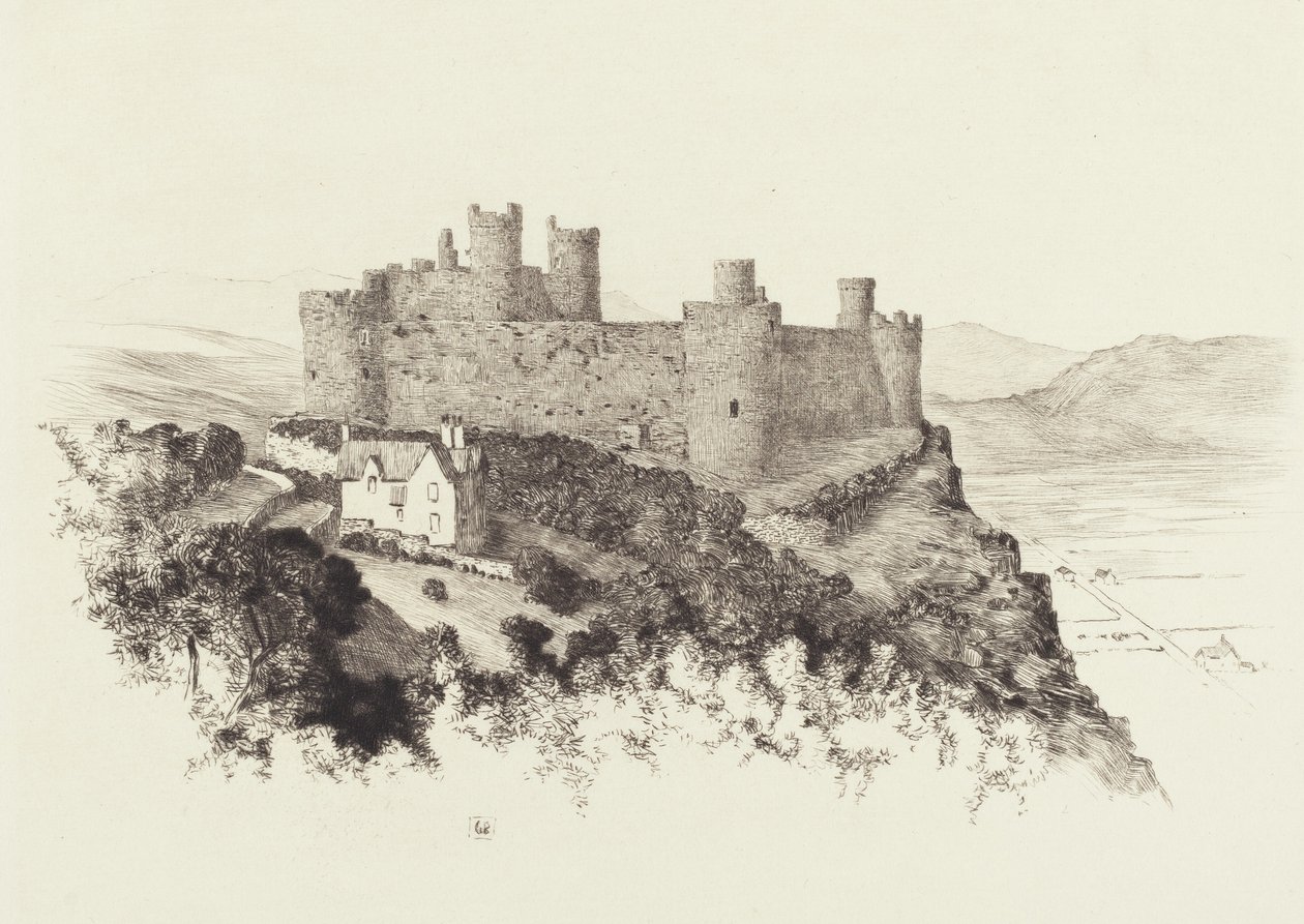 Harlech Castle, Wales av George Elbert Burr