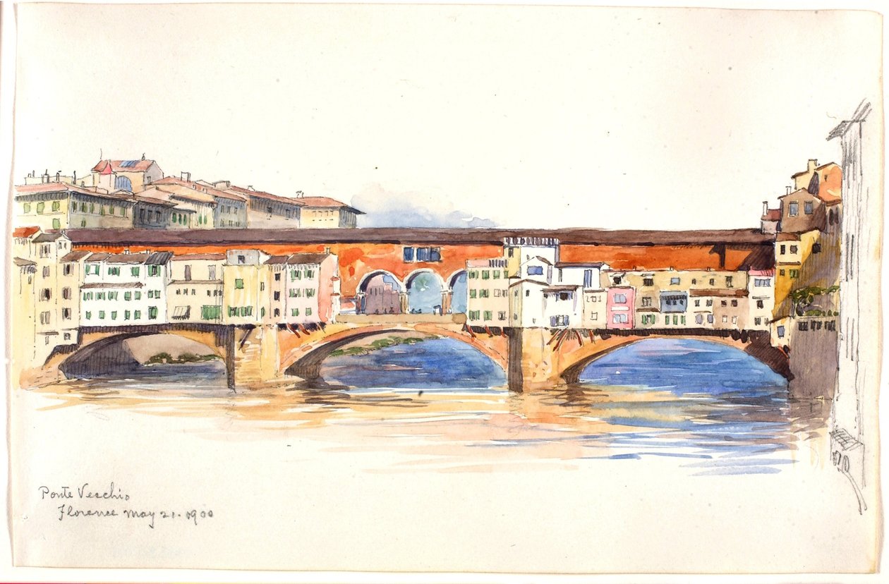 Ponte Vecchio, Firenze av George Elbert Burr